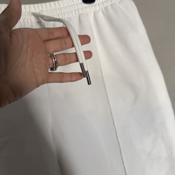 Athleta Pants Extra Large 16 Endeavor White Womens Relaxed Drawstring Lounge - Picture 2 of 7